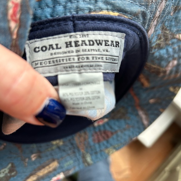 Blue Patterned Bucket Hat - Picture 3 of 4